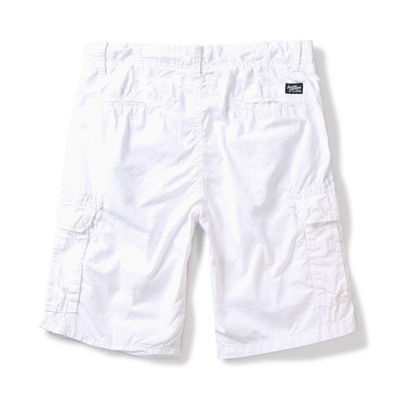 OCHENTA Men's Lightweight Pockets Casual Cargo Shorts Cotton Casual Summer Work White 38 - Image 2